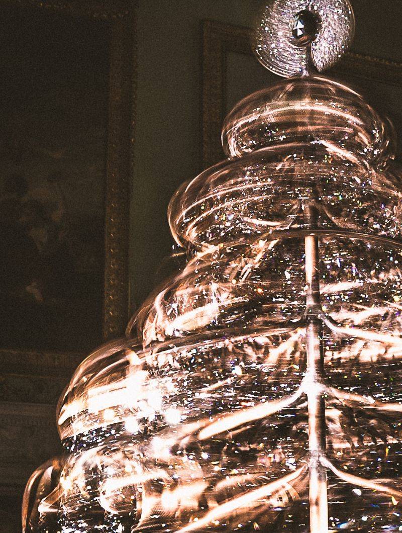 Harewood House Christmas Tree, Aurora, created by mix media sculptor Yasemen Hussein